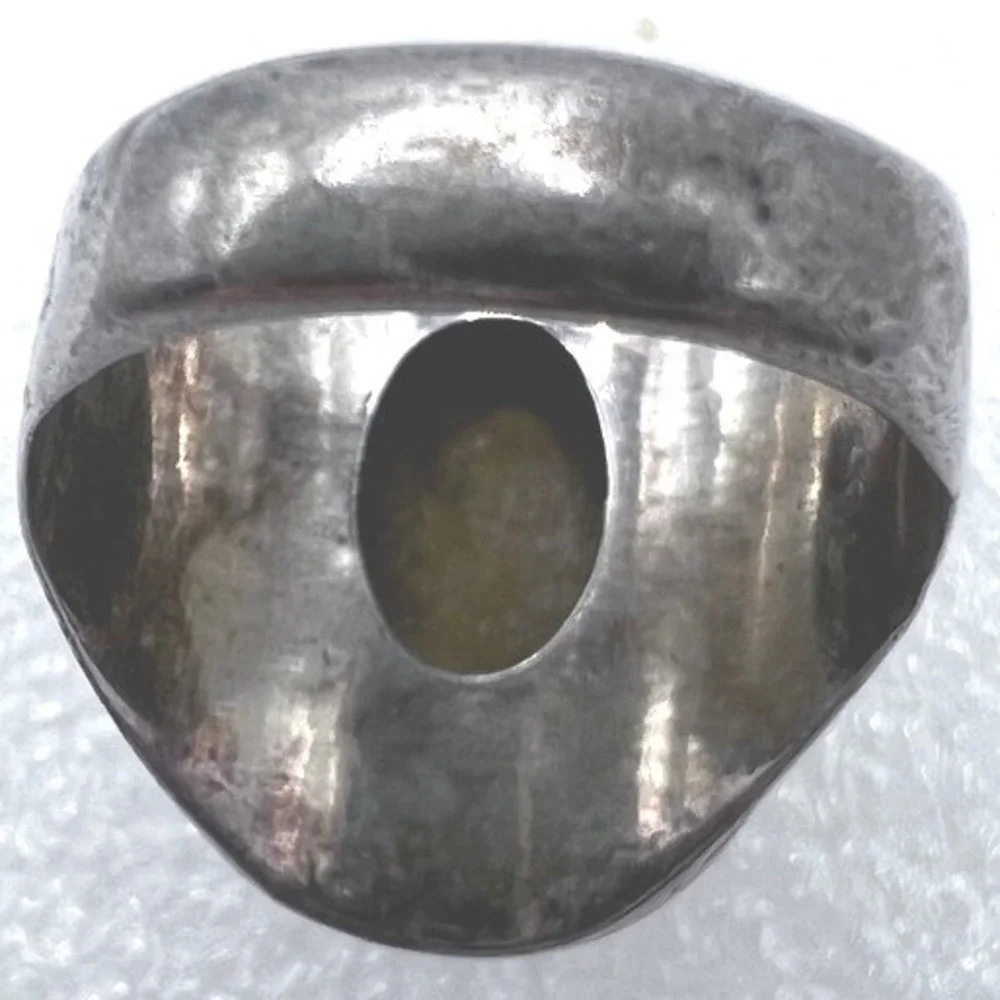Vtg Sterling Silver 925 Tigers Eye Gemstone Ring Size 7‎ Unisex Artisan Made 10g